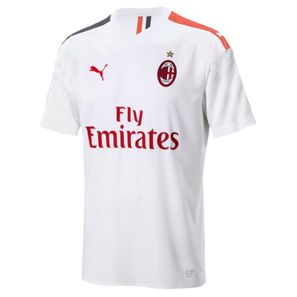 Tailandia Camiseta AC Milan Replica Segunda Ropa 2019/20 Blanco